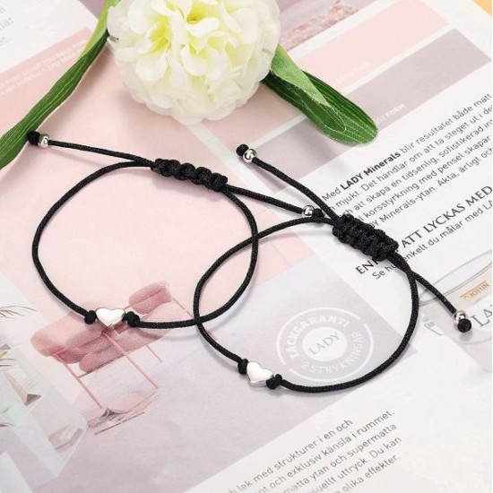 Promise Bracelets Long Distance Couples Friendship Heart Matching Bracelets Gift For Women Best Friends Mother Daughter Promise Bracelets Long Distance Couples Friendship Heart Matching Bracelets Gift For Women Best Friends Mother Daughter